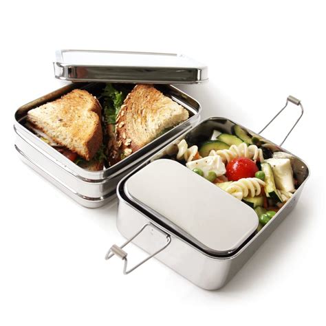 divided bento box stainless steel|best stainless steel bento boxes.